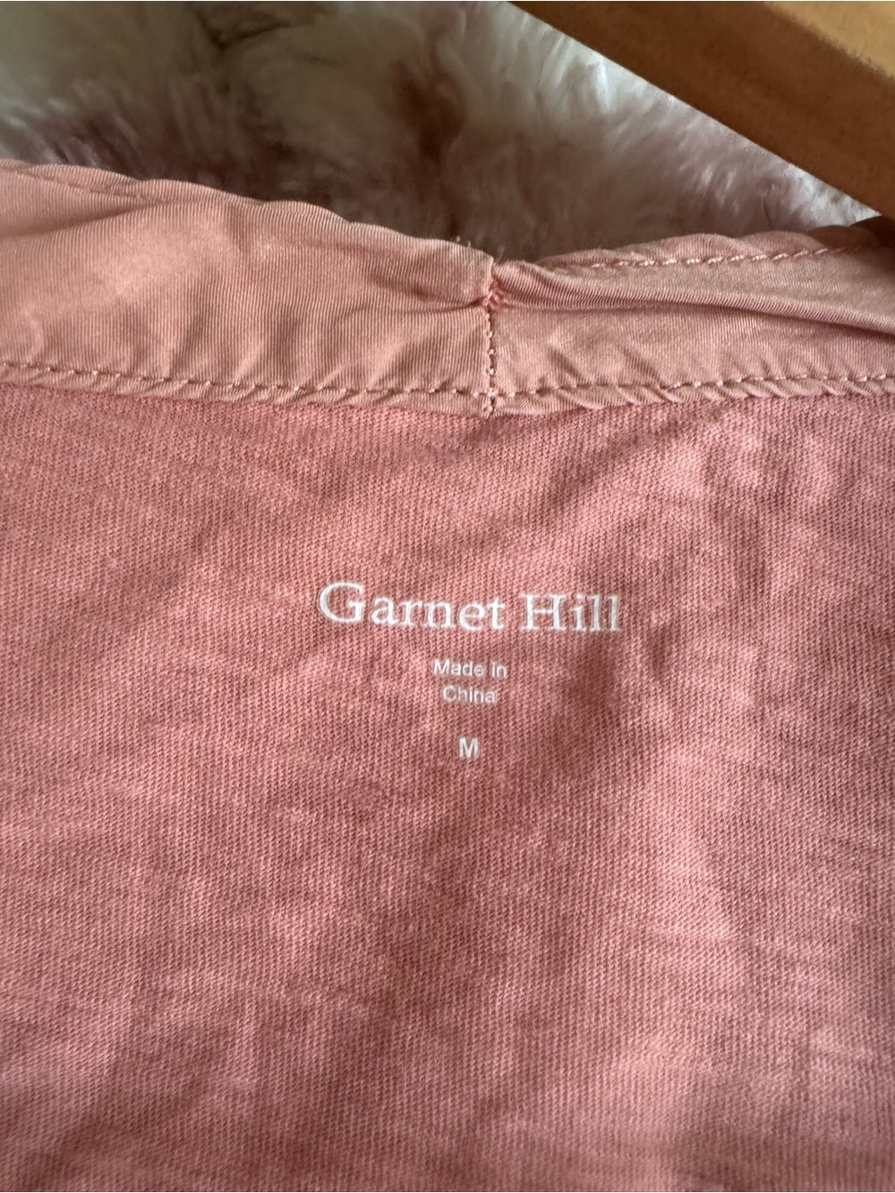 Garnet Hill Dusty Rose Open-Front Lightweight Draped Cardigan - Picture 5 of 5